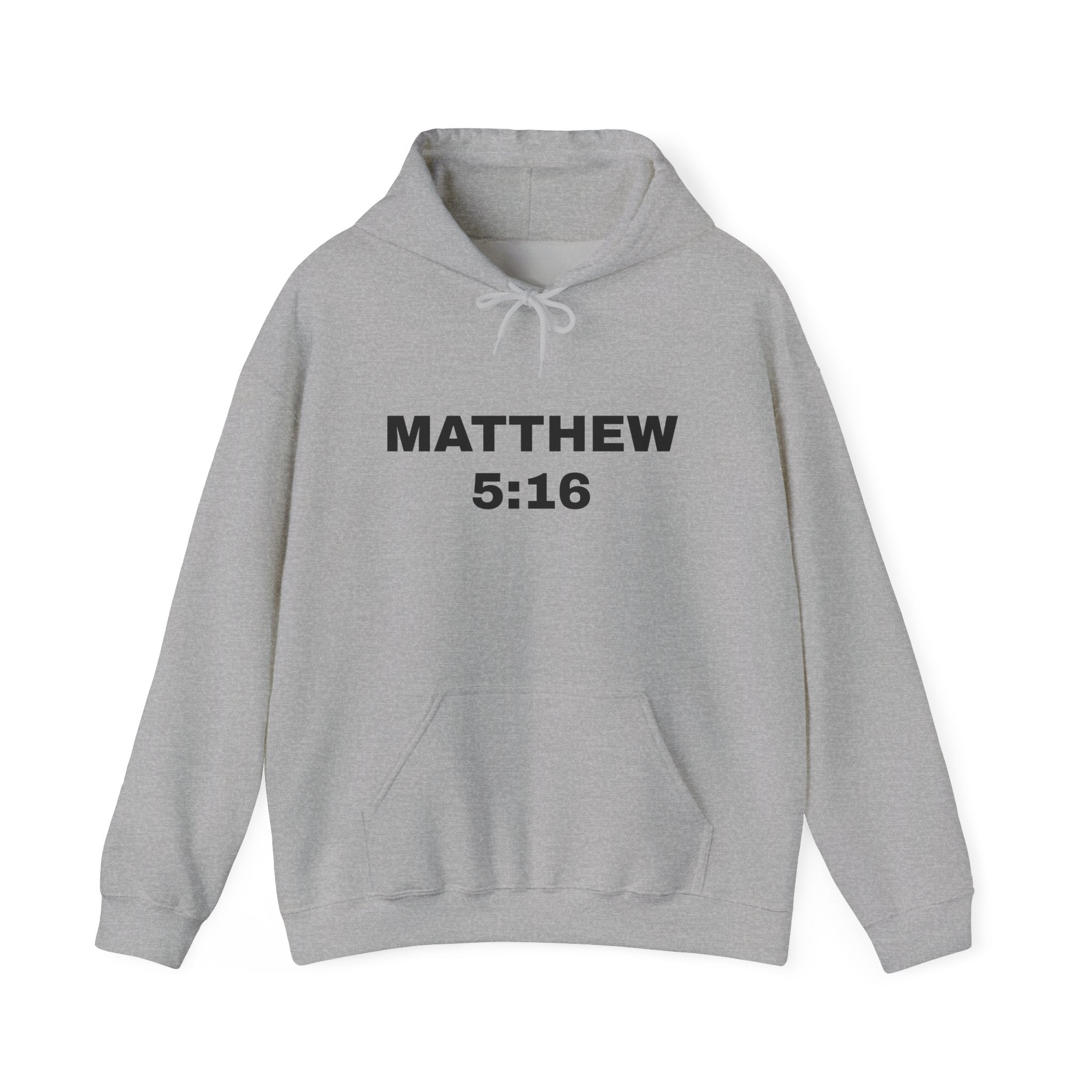 MATTHEW 5:16 - be a witness,,, ALWAYS!! (back) Hoodie