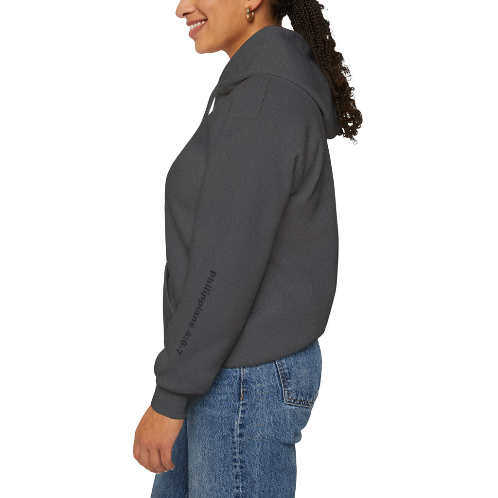 do not be anxious... Philippians 4:6-7 Sleeve Hoodie