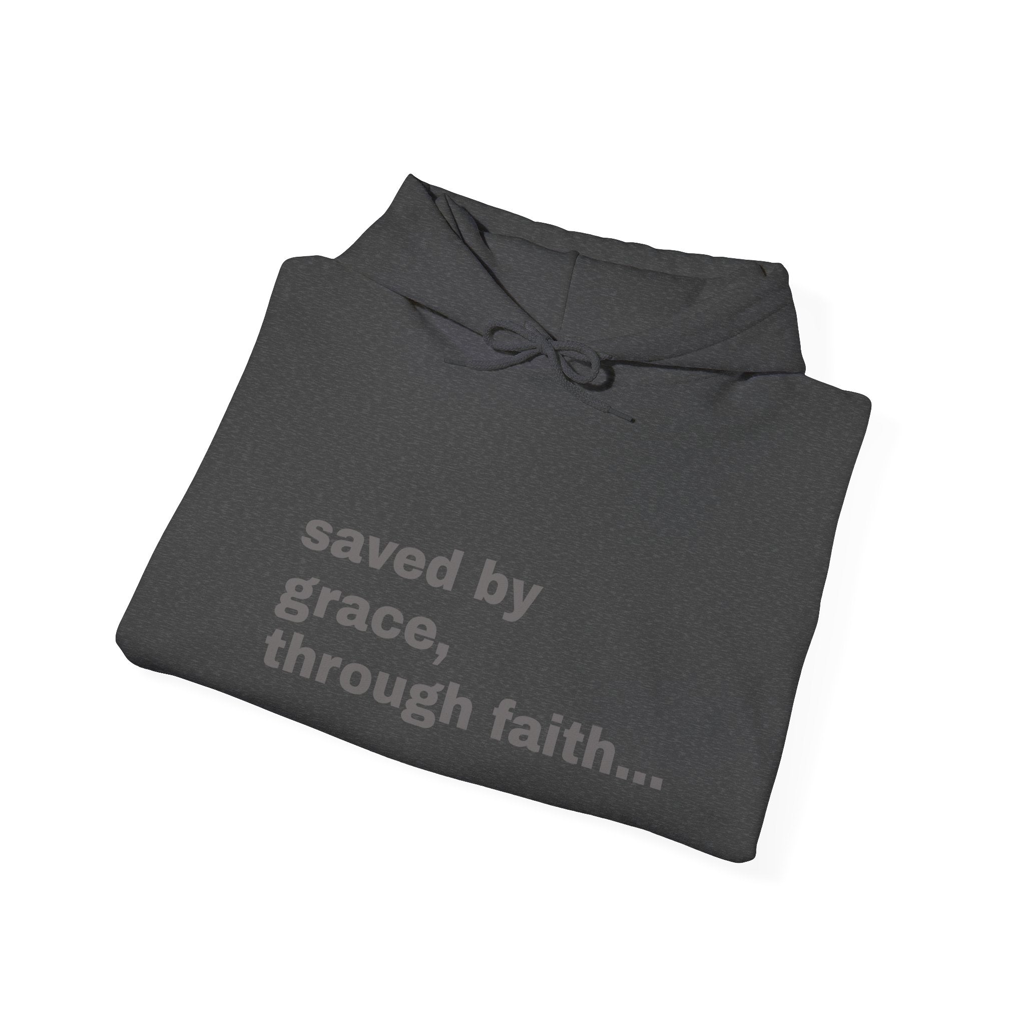 saved by grace, through faith..., Ephesians 2:8-9 Sleeve Hoodie