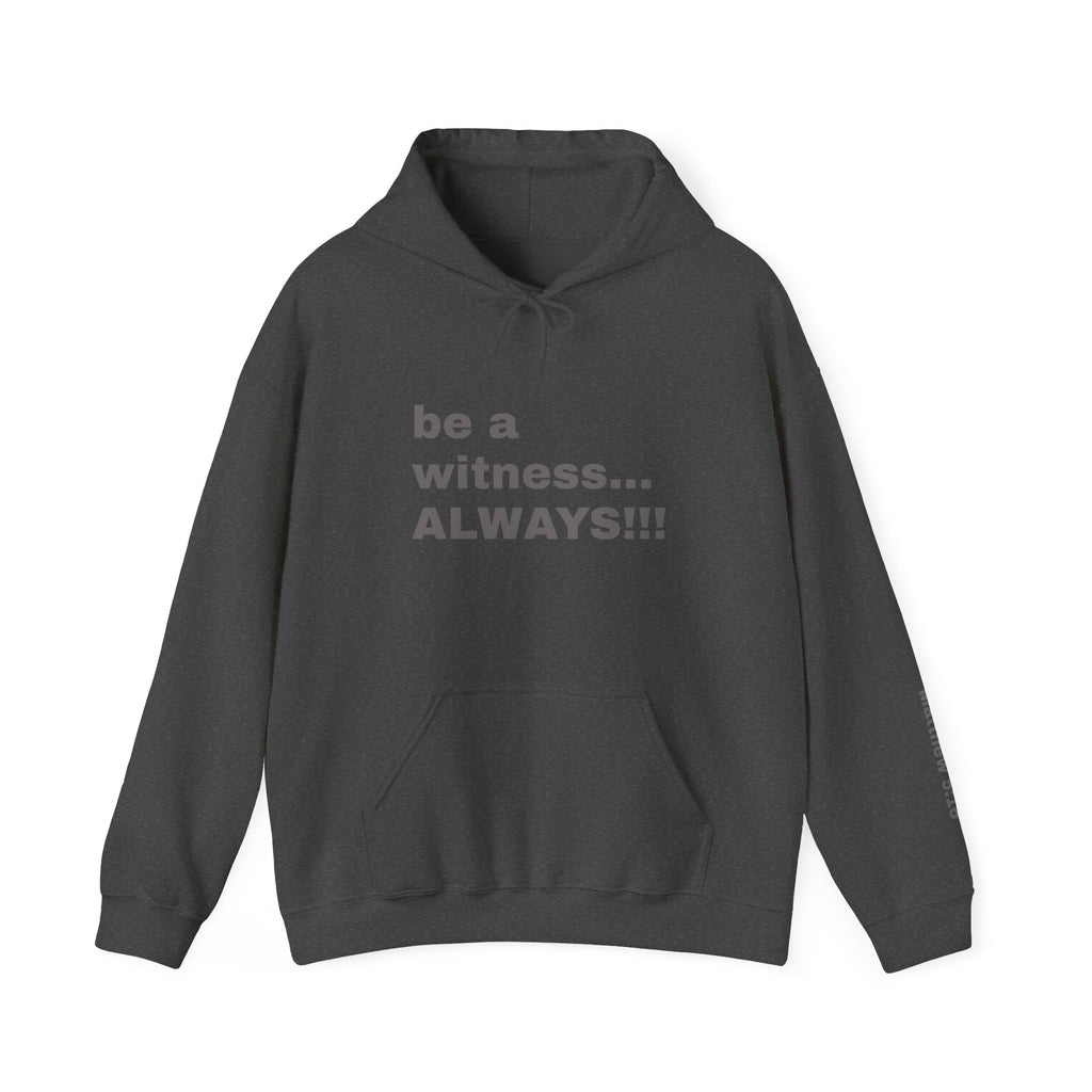 be a witness... ALWAYS!!!, Matthew 5:16 Sleeve Hoodie
