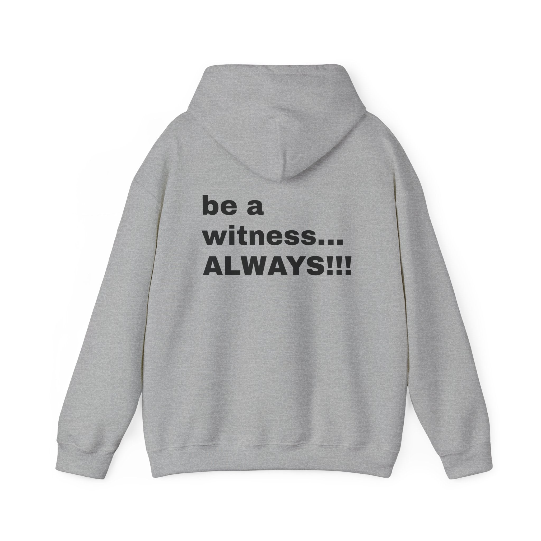 MATTHEW 5:16 - be a witness,,, ALWAYS!! (back) Hoodie