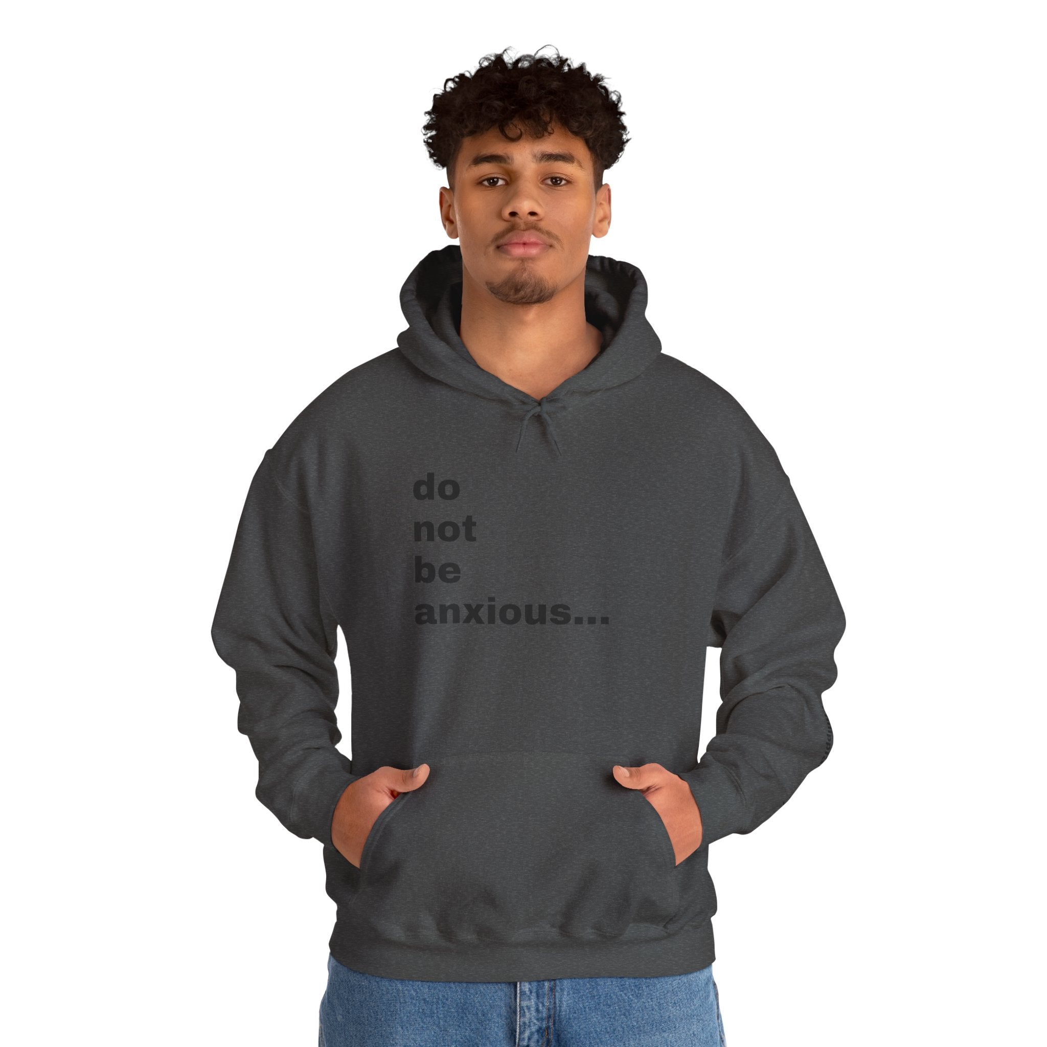 do not be anxious... Philippians 4:6-7 Sleeve Hoodie