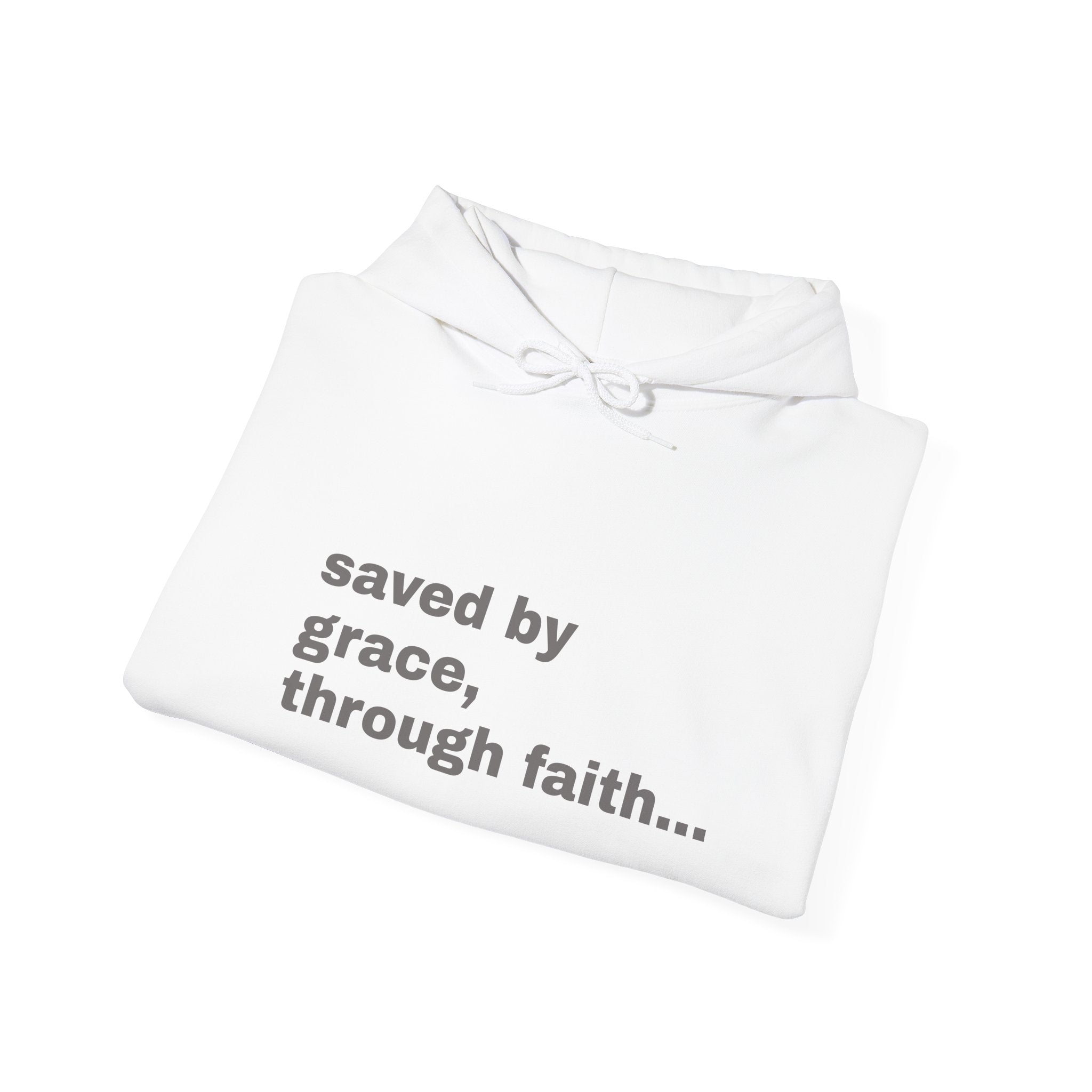 saved by grace, through faith..., Ephesians 2:8-9 Sleeve Hoodie