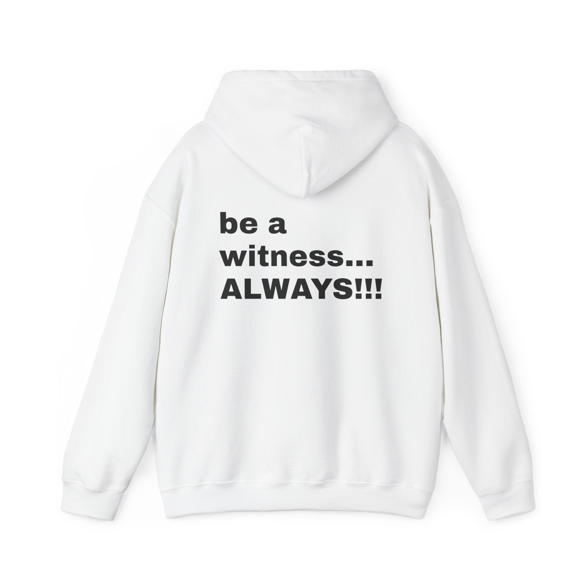 MATTHEW 5:16 - be a witness,,, ALWAYS!! (back) Hoodie