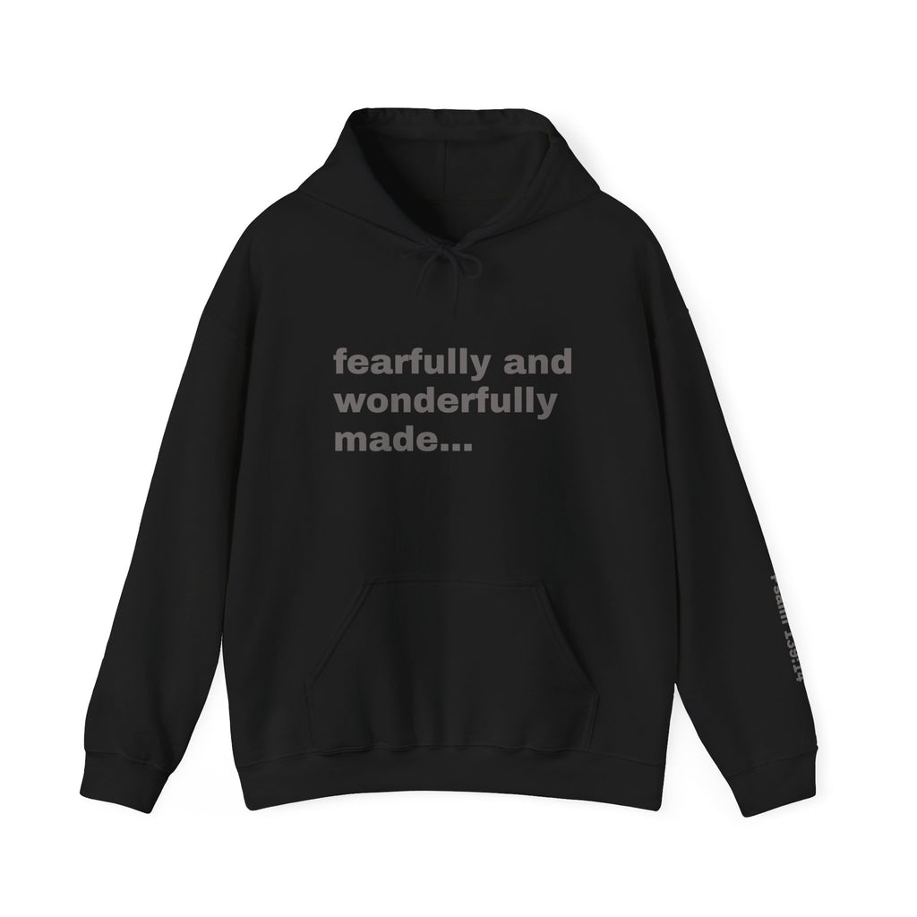 fearfully and wonderfully made, Psalm 139:14 Sleeve Hoodie