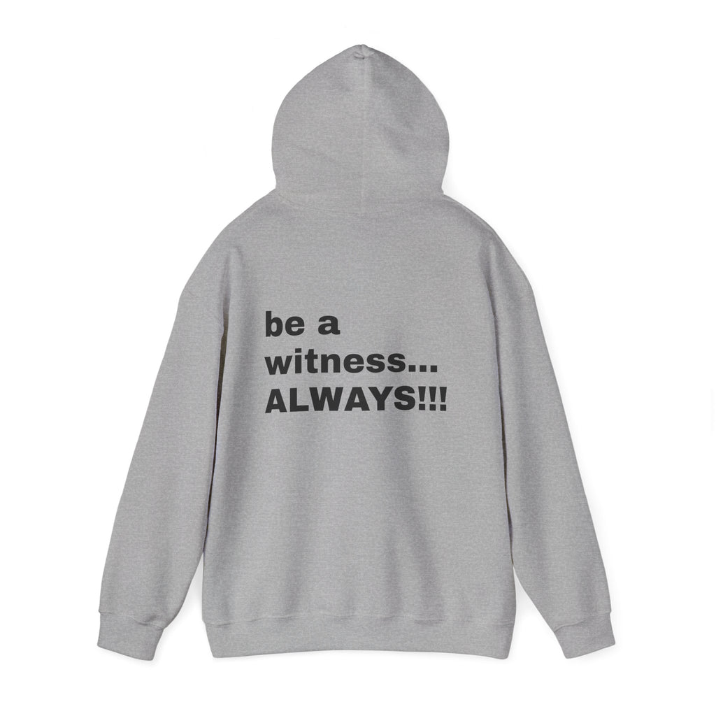 MATTHEW 5:16 - be a witness,,, ALWAYS!! (back) Hoodie