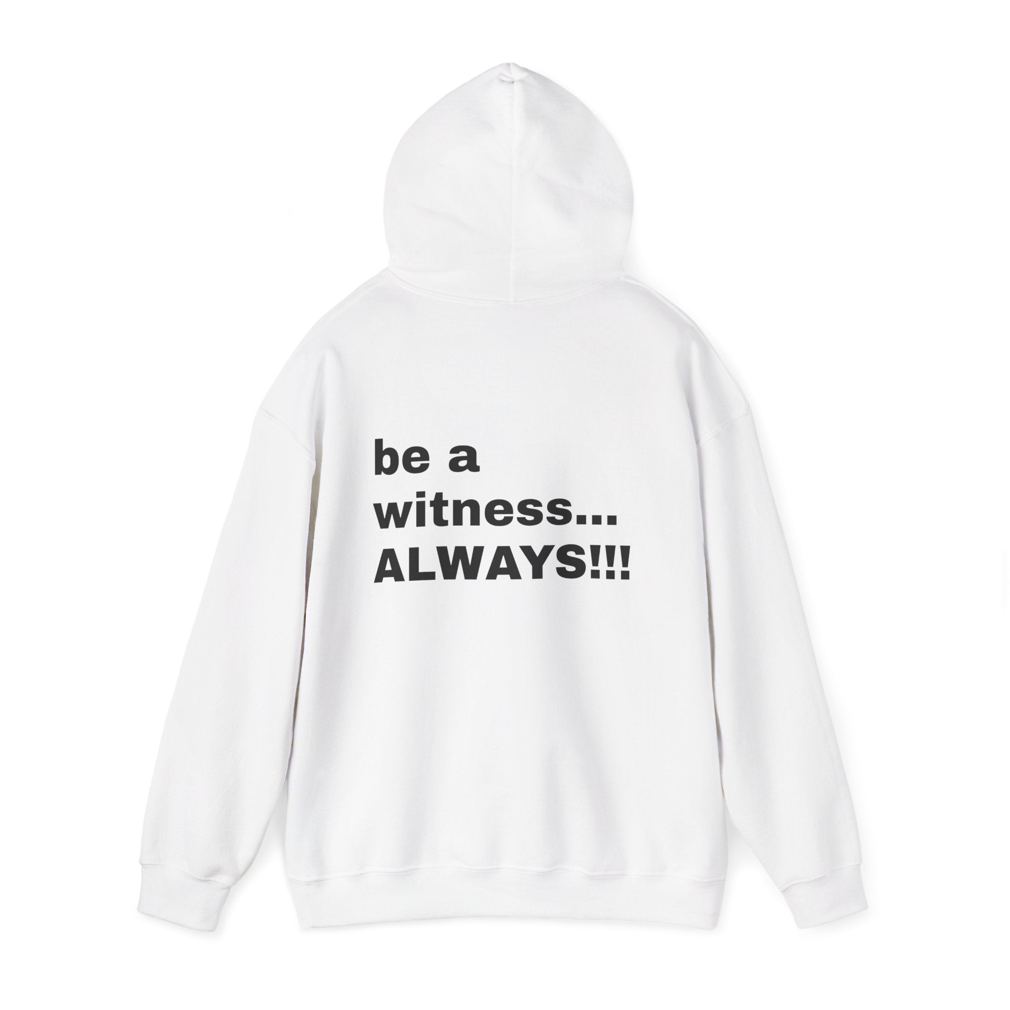 MATTHEW 5:16 - be a witness,,, ALWAYS!! (back) Hoodie